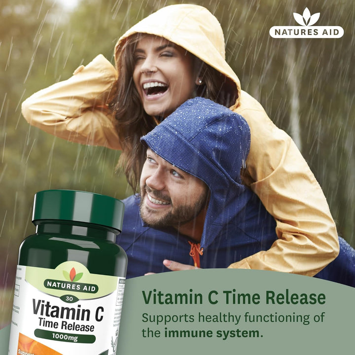 Vitamin C 1000Mg Time Release - High Strength with Bioflavonoids - Supports Immunity, Bones & Heart - Antioxidant - Vegan, Gluten-Free, Non-Gmo Supplement – 30 Tablets