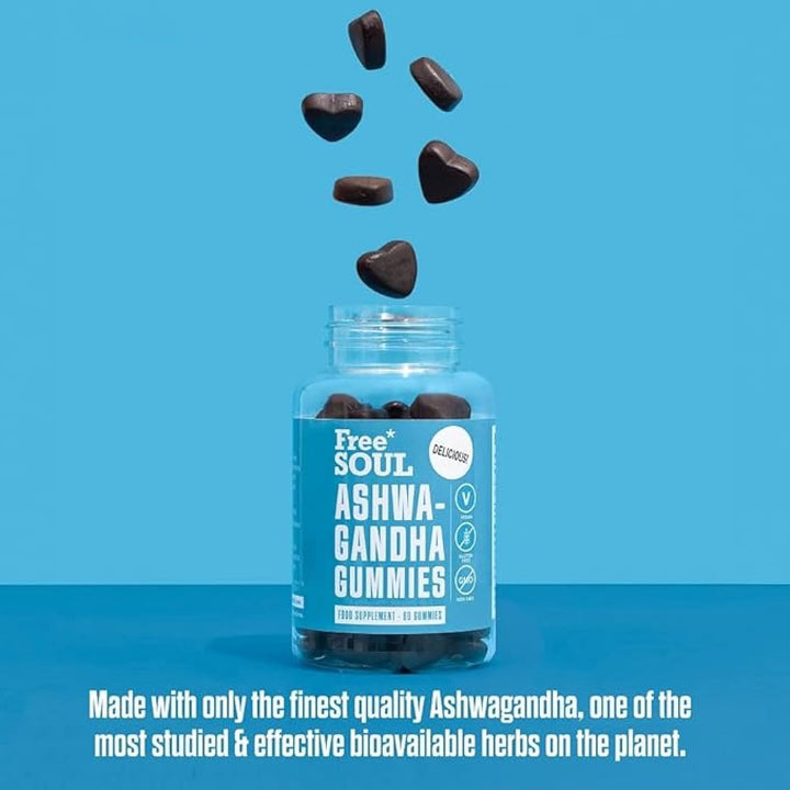 Ashwagandha High Strength Gummies | Delicious Ashwagandha Supplement with Pure Root Powder Extract | Vegan, Gluten-Free, Non-Gmo | 60 Gummies