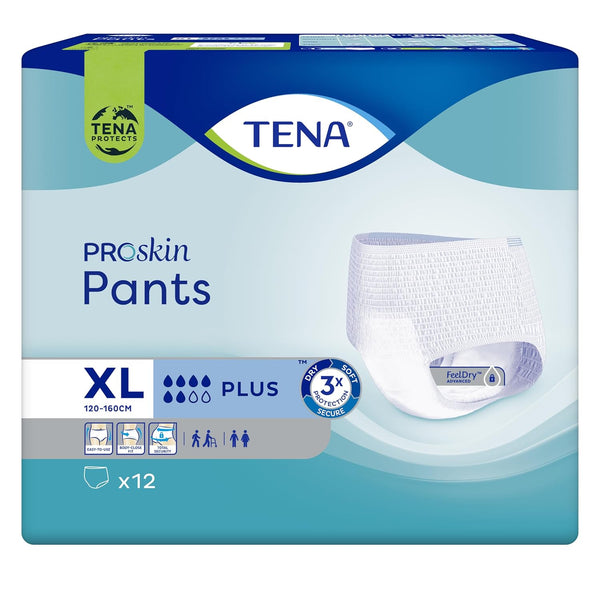 Pants plus Extra Large (120Cm-160Cm/46-62In) Pack of 12