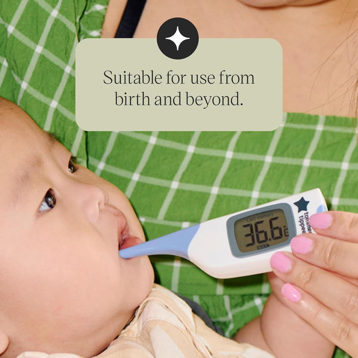 Flexipen Thermometer, Suitable for 0M+, for Underarm or under Tongue, Fast and Accurate 8 Second Readings, Flexible Tip and Memory Function