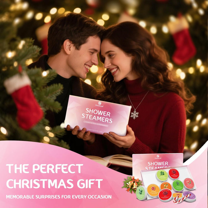 Shower Steamers Aromatherapy, 8 Pcs Stress Relief Shower Bombs, Stocking Fillers, Birthday Gifts for Women, Self Care & Relaxation Christmas Gifts for Women