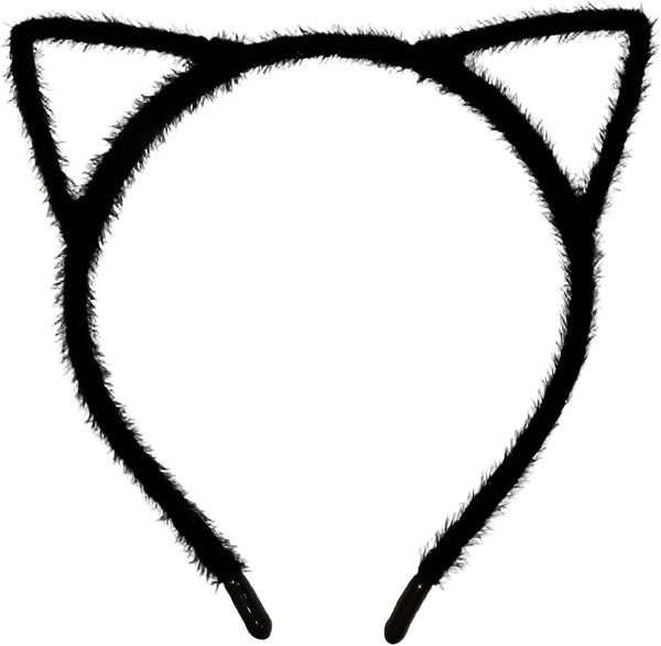 Cat Ears Headband,Halloween Headbands for Women Kids,Alice Hair Band,Catwoman Costume Hair Accessories(Black)