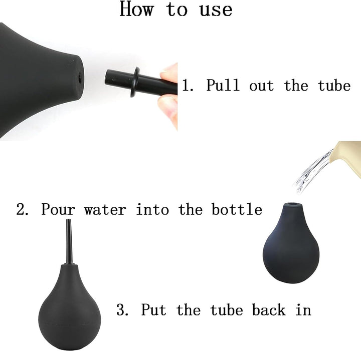 4 PCS Enema 220 Ml Constipation Relief Bowel Cleanse for Men Detachable Slim Nozzles Reusable Colon Cleanse Anal Douche Enemas at Home Kit Fast for Men and Women Douches