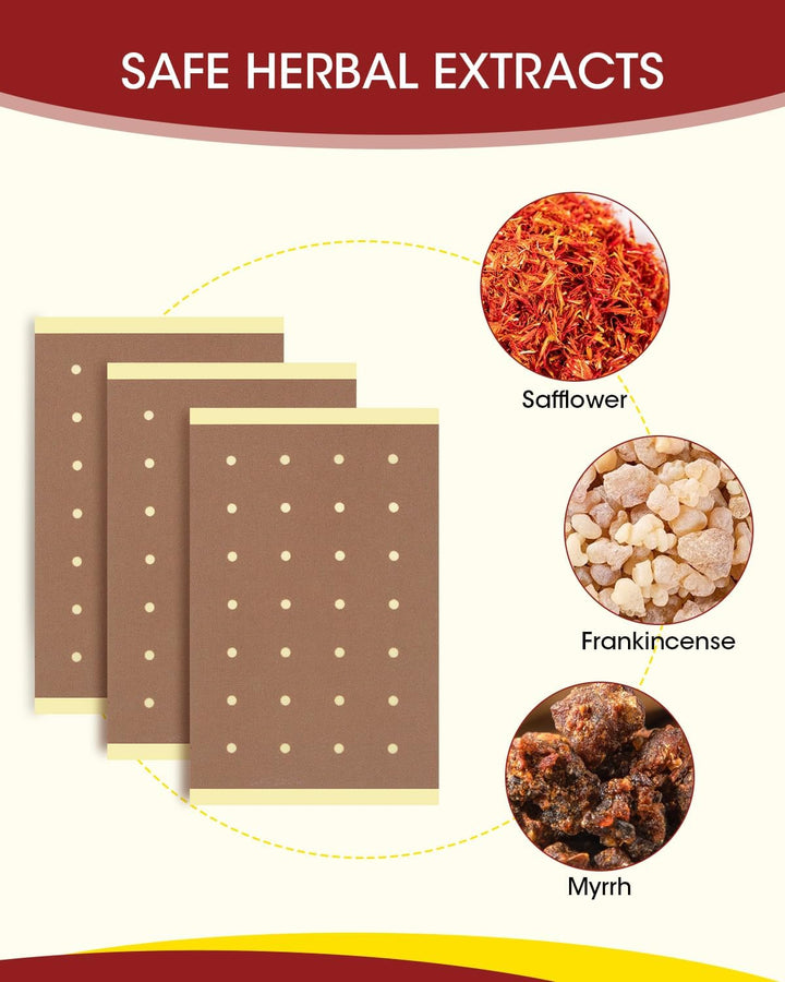 Tiger Patches, 60Pcs Ultra Strength Pain Relief Patches, Natural Wormwood Relieves Muscle Soreness Heat Patches for Back, Knee and Shoulder Muscle Pain Relief