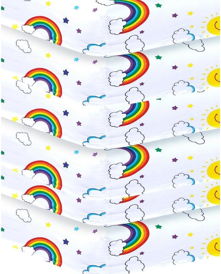 2 X Cot Bed Fitted Sheets, 60 X 120 Cm Easy Care Fine Quality Breathable Polycotton Cot Sheet (Sleeping Teddy-60 X 120Cm)