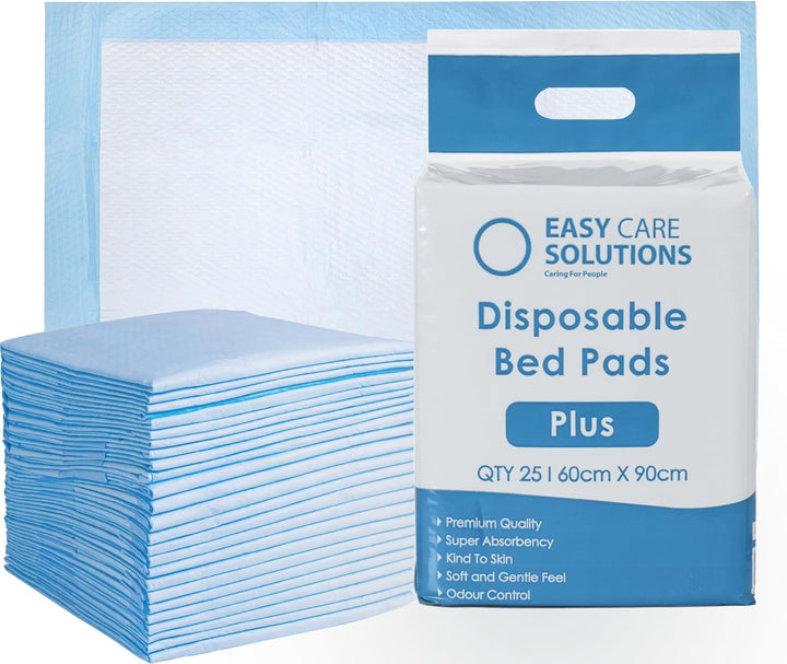 100 X  60 X 90 Cm plus | Premium Disposable Incontinence Bed Pads | High Absorbency Underpads, Bed Mats, Mattress Protectors, Incontinence Pads | 4 Packs of 25