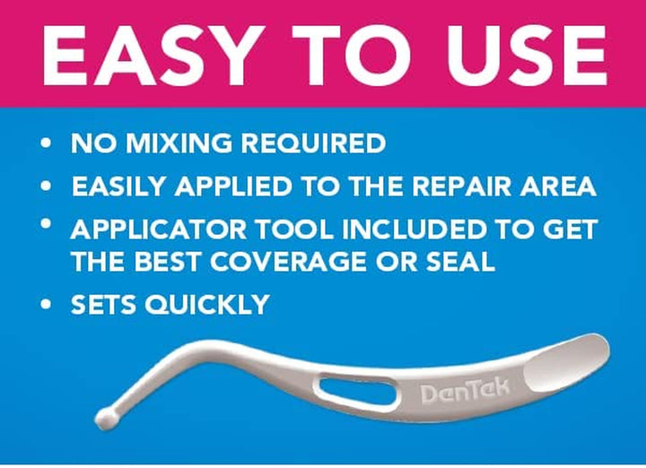 First Aid Kit, Home Temporary Dental Repair Kit for Repairing Lost Fillings or Securing Loose Caps, Crowns or Inlays with Spade Tool