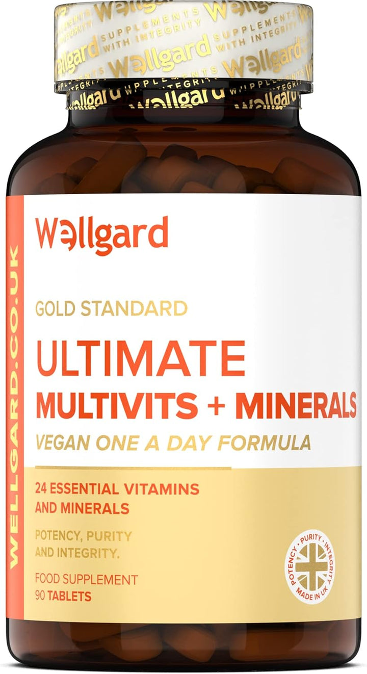 Vegan Multivitamins & Minerals by  - Vegan Multivitamin Tablets for Men and Women with 24 Essential Active Vitamins & Minerals, Made in UK