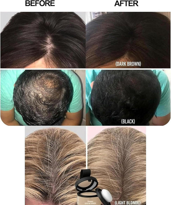 Veinsgrain Hairline Enhancement Powder (#06 Dark Brown) - Long-Lasting, Waterproof, Suitable for All Hair Colors