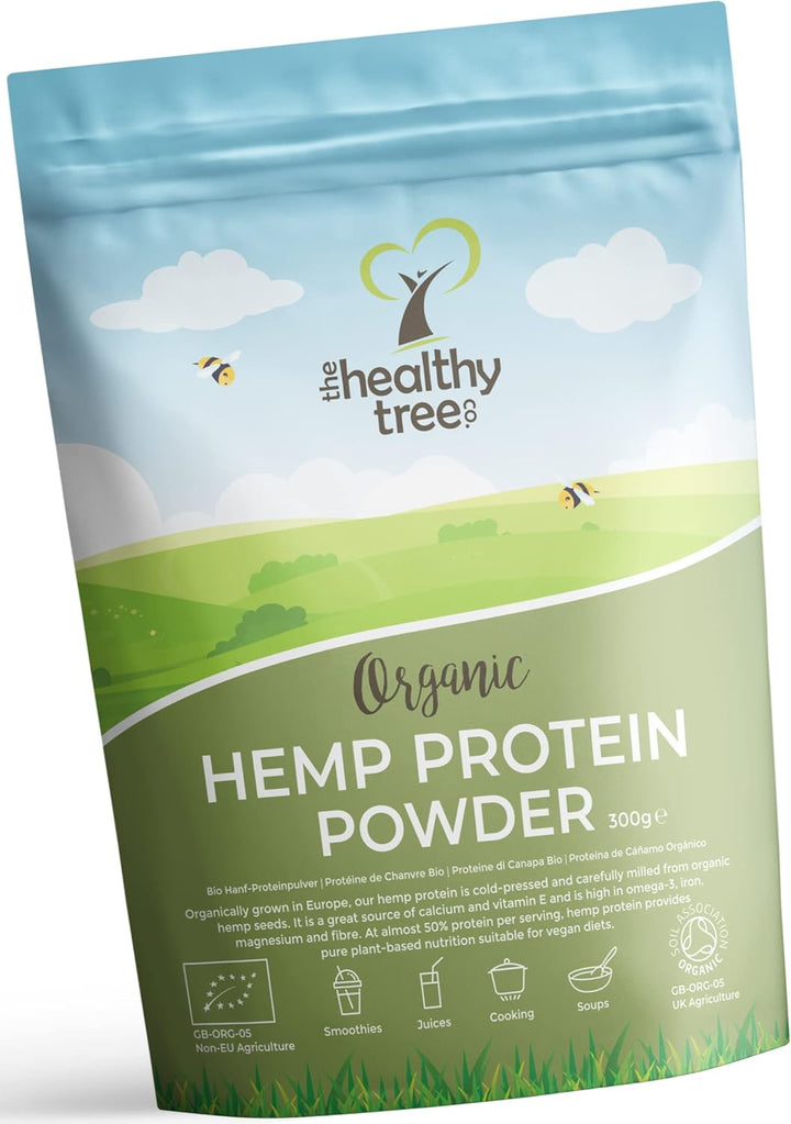 Organic Hemp Protein Powder by  - Harvested in Europe - Vegan, High in Omega-3, Iron, Amino Acids and Magnesium - Raw Hemp Protein (600G) Casein protein, Slow-digesting protein, Protein supplement, Protein powder, Muscle recovery protein, Fitness protein,