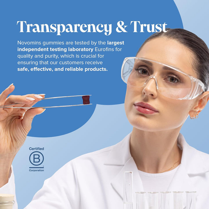 Kids L Theanine Gummies - 1 Month Supply - 50Mg with Lemon Balm & Vitamin B6 to Improve Kids' Focus & Concentration - 30 Count - Vegan L Theanine Supplements Gummies -