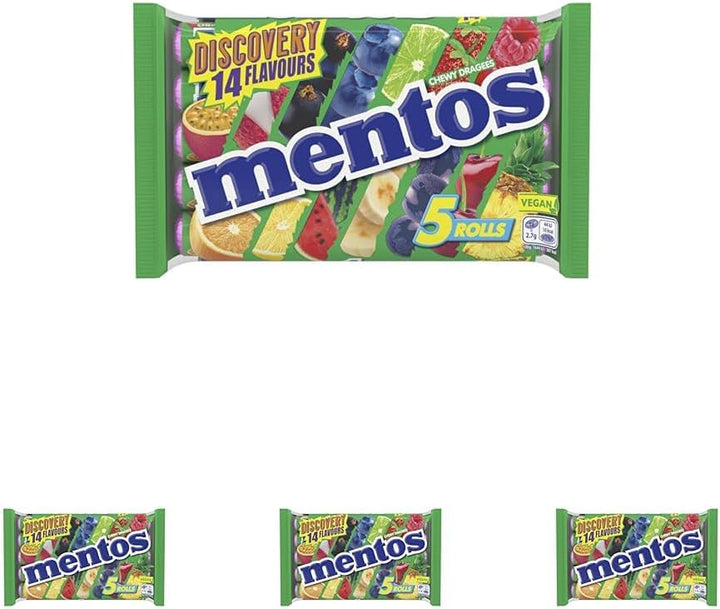 Soft Mints, Mint Chewy Party Sweets with Natural Colours, Suitable for Vegetarians - 40 Rolls