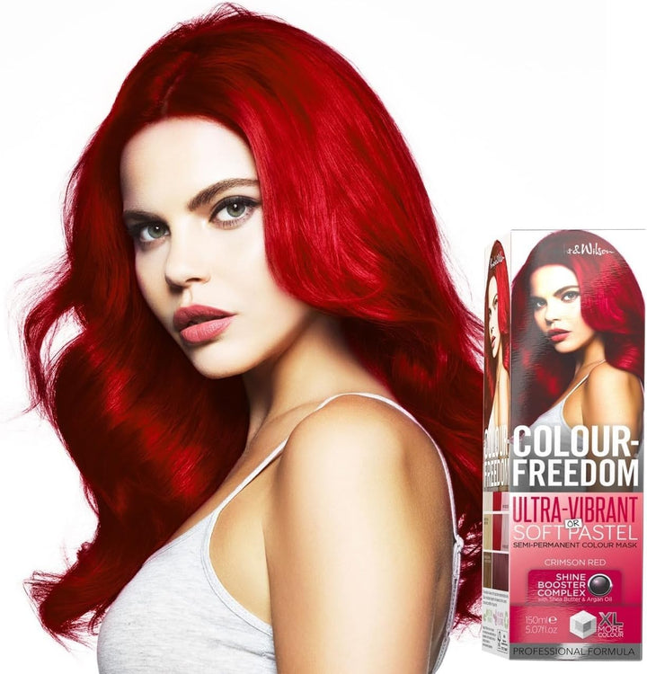 Colour-Freedom 150Ml Mystic Purple Semi-Permanent Hair Colour - Ultra-Vibrant Vegan Friendly Colour Mask with Shine Booster Complex - Ammonia Free Colour Lasts up to 6-10 Washes