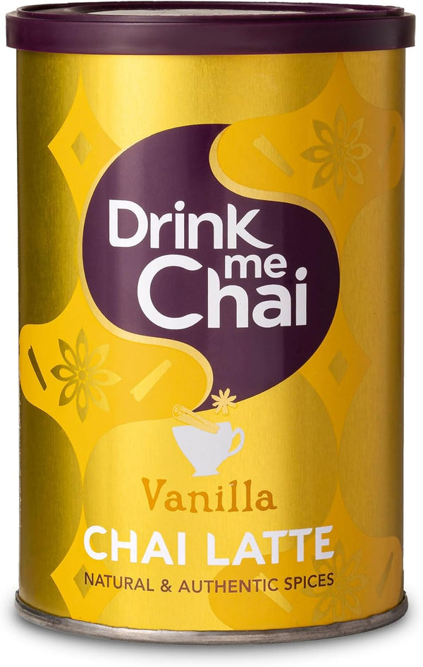Vanilla Chai Latte 250G - Just Add Water, Vanilla Chai Latte Powder (Vanilla, Pack of 1)
