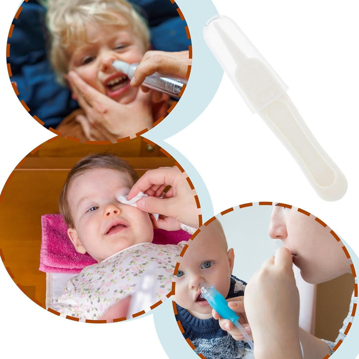 Booger Remover for Toddler - Nose Cleaning Tweezers, Nose Cleaning Tools, Gentle and Saferound-Head Ear Nose Navel Clean Tool,Safe & Easy Booger Picker Tweezers with Transparent Lid for Children, Kid