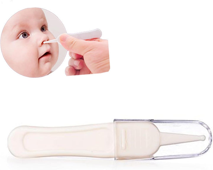 Nose Tweezers for Kids, Baby Daily Care Delicate Cleaning, Prevent Choking, round Top Design and Easy Use, No Rust, Use Simply, for Cleaning Ear Canals, Nasal Passages