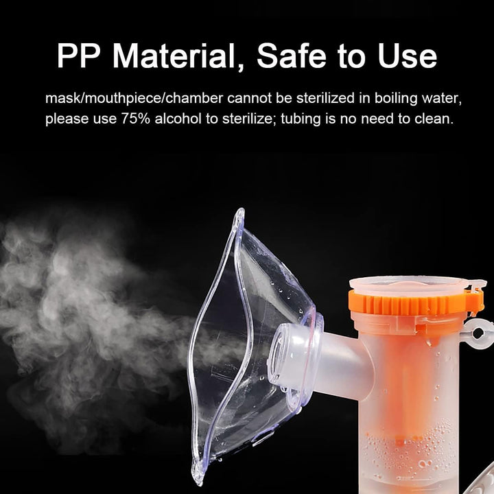 Compact Compressor Household Nebuliser Machine for Adults & Kids, Strong Mist Portable Home-Use Nebulizer (White)