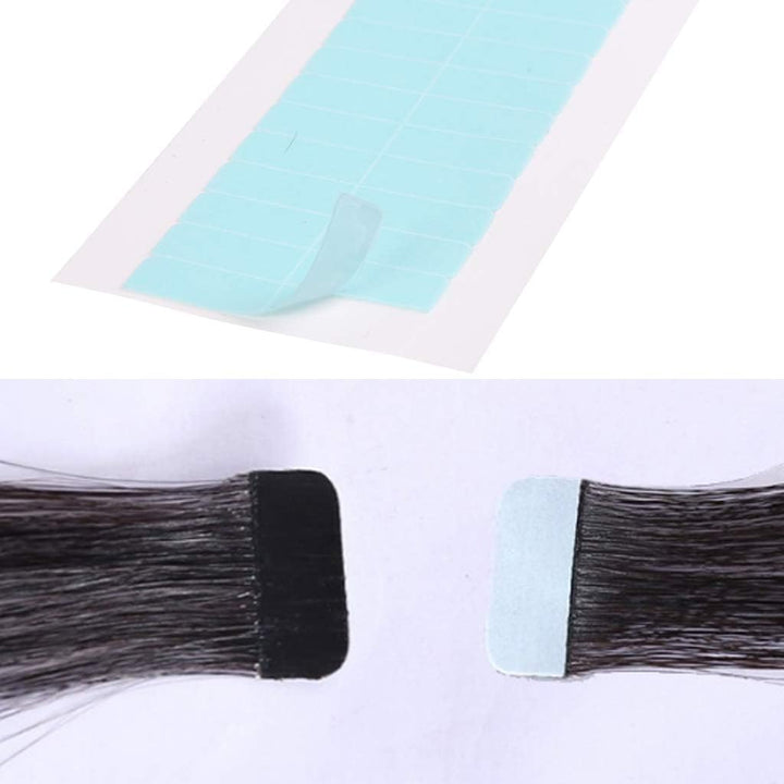 Hair Extension Tape Tabs,60 Pcs Double Sided Adhesive Human Hair Tape for Replacement, 4 X 0.8Cm