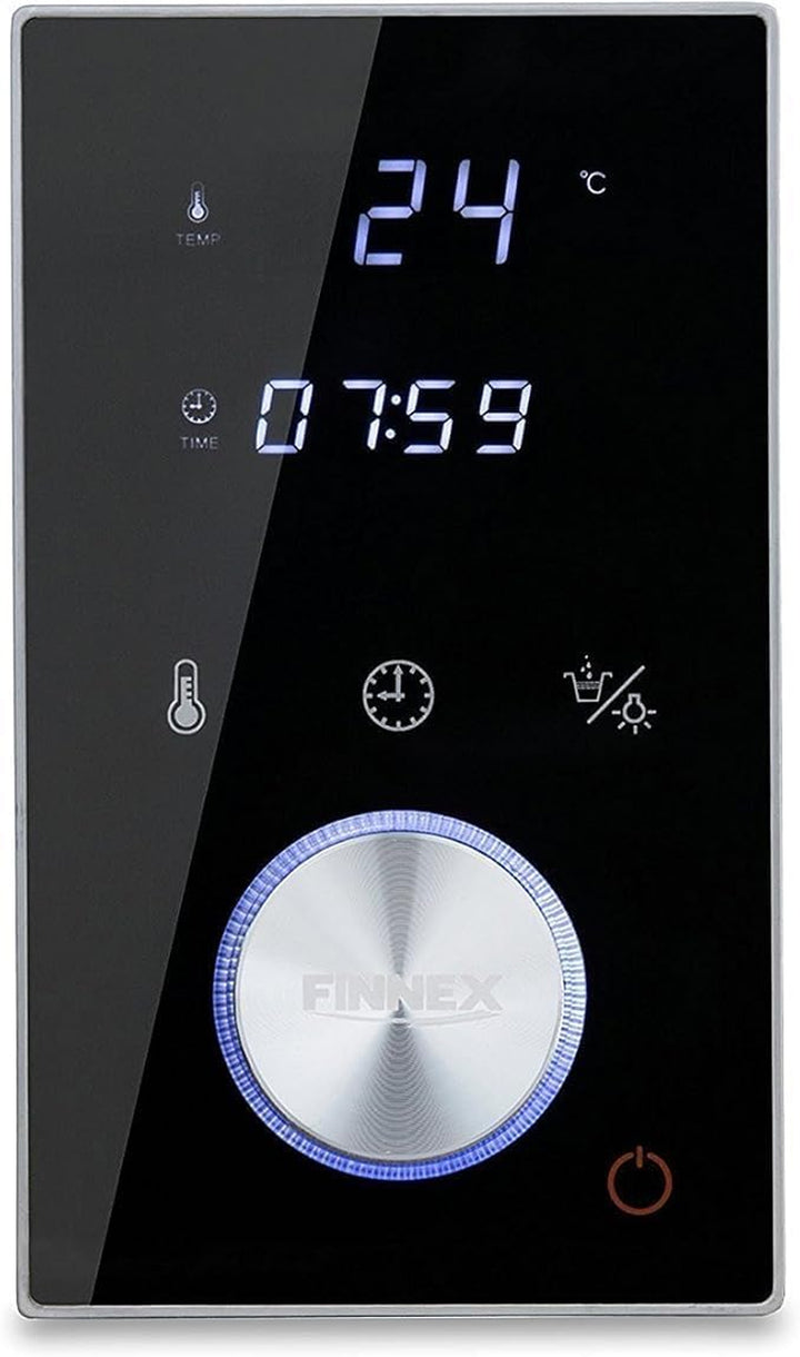 Premium Sauna Steam Generator Ultimate Personal Shower Spa Kit| Home-Bathroom, Waterproof Sauna Combo| Shower Tool with Control Panel-Recessed Lighting and Aromather(3Kw)