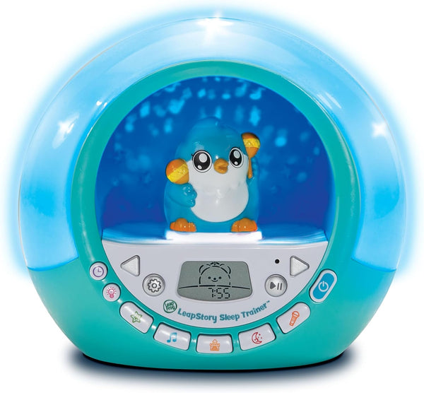 Leapstory Sleep Trainer, 60+ Soothing Stories & Songs, Record Your Own Stories, Includes Mood Lights & Animations, 3 Animal Companions, Suitable for Children Ages 3, 4, 5+ Years, English Version