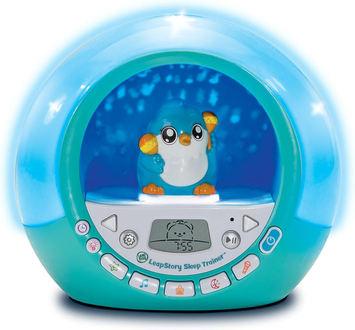 Leapstory Sleep Trainer, 60+ Soothing Stories & Songs, Record Your Own Stories, Includes Mood Lights & Animations, 3 Animal Companions, Suitable for Children Ages 3, 4, 5+ Years, English Version