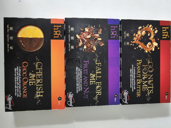 Hifi Bars 3 Boxes (Peanut Butter, Choc Orange, Fruit & Nut, Flavours) by TBD365 GIFFTING