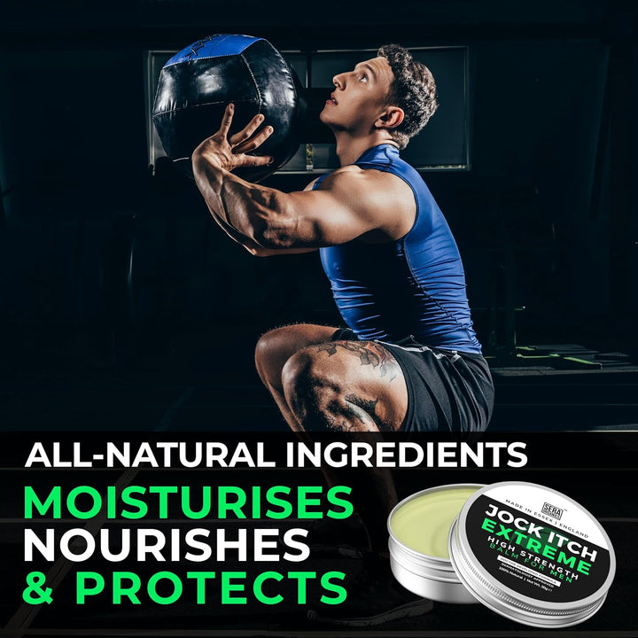 Jock Itch Cream for Men – Antifungal Treatment for Groin, Itching, & Rash | Strong Jock Itch Relief Balm | Natural Antifungal Skin Cream (30Ml) – Made in UK