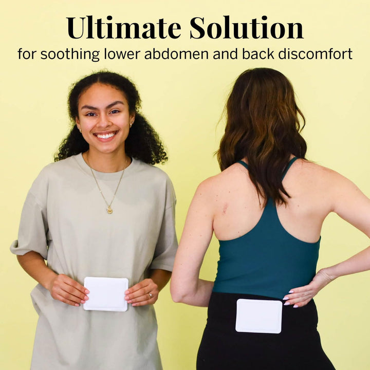 Pixie Period Cramps Menstrual Pain Relief Heat Patches - Lower Abdominal & Back Soothing Therapy - Natural Alternative to Lidocaine ICY Hot - up to 8 Hours - 6 Count Discreet Disposable Heat Pads