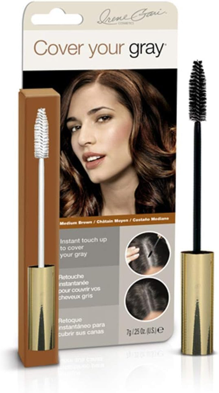 "Irene Gari" Instant Touch up to  Brush in Hair Mascara (Jet Black) 7 Grams