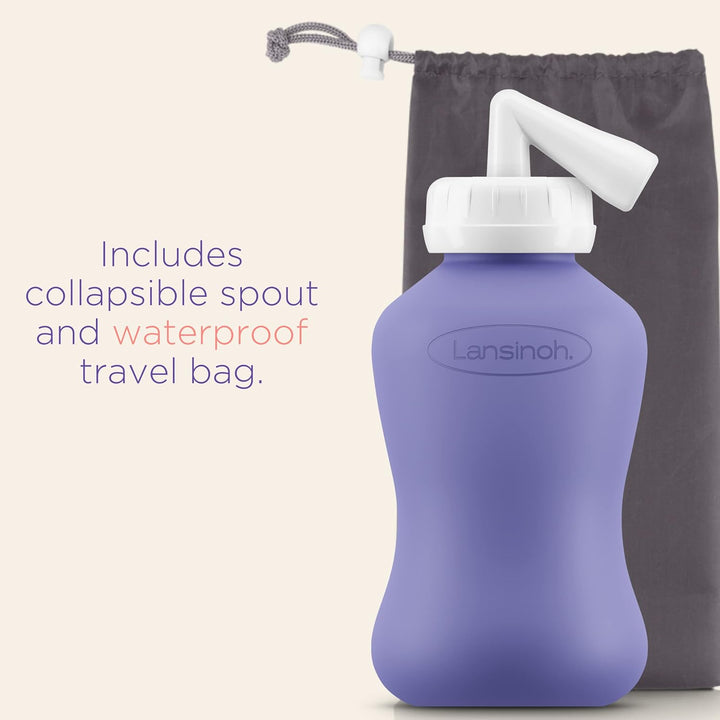Peri Bottle Postpartum + Travel Bag - 360 Ml - Portable Bidet with Angled Spout for Soothing Post-Birth Discomfort - Post Partum Essentials