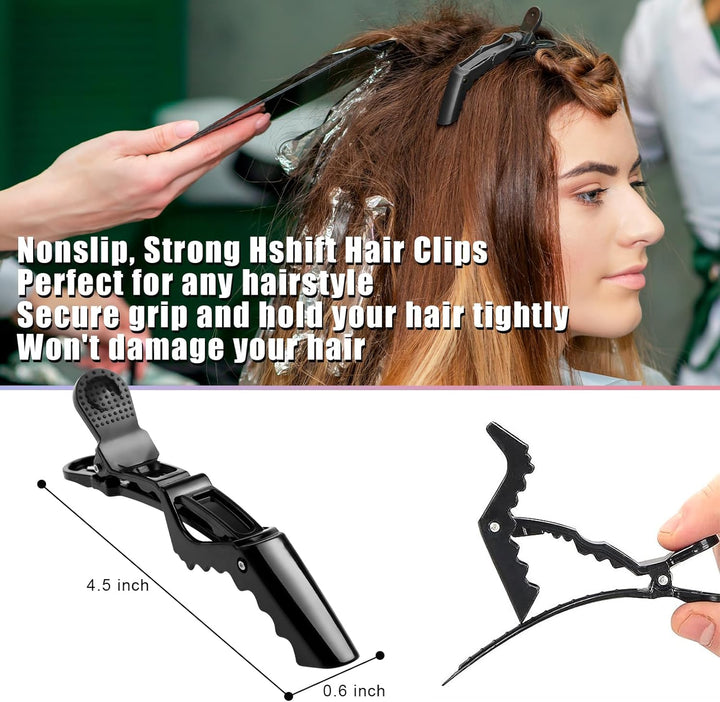 6PCS Hair Dye Kit, Colouring Tint Tool Brush Kit and Bleach Mixing Bowl Comb and Bowl Set Kit Diy Salon Professional Hairdressing & Highlighting Kit for Men Women (6PCS)