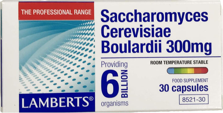 Saccharomyces Cerevisiae Boulardii 300Mg 30 Capsules