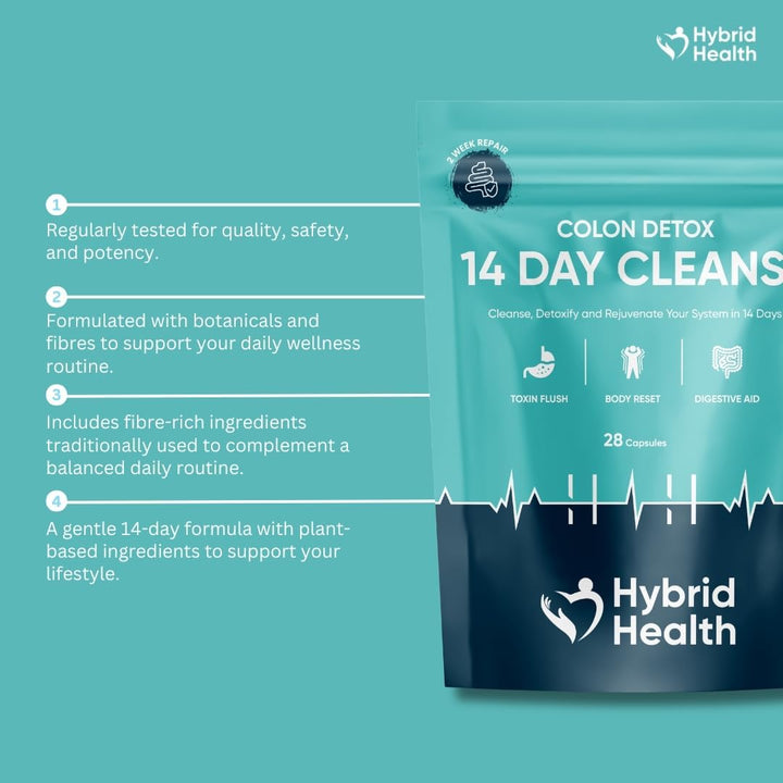 Colon Cleanse | Rapid 14 Day Detox Supplement for Men & Women | Gut Health | Non GMO Gut Cleanse