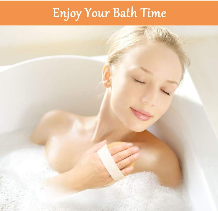 Body Brush, Natural Bristle Shower Brush, Dry Brushing Back Scrubber for Exfoliating, Massage, Improve Blood Circulation Cellulite