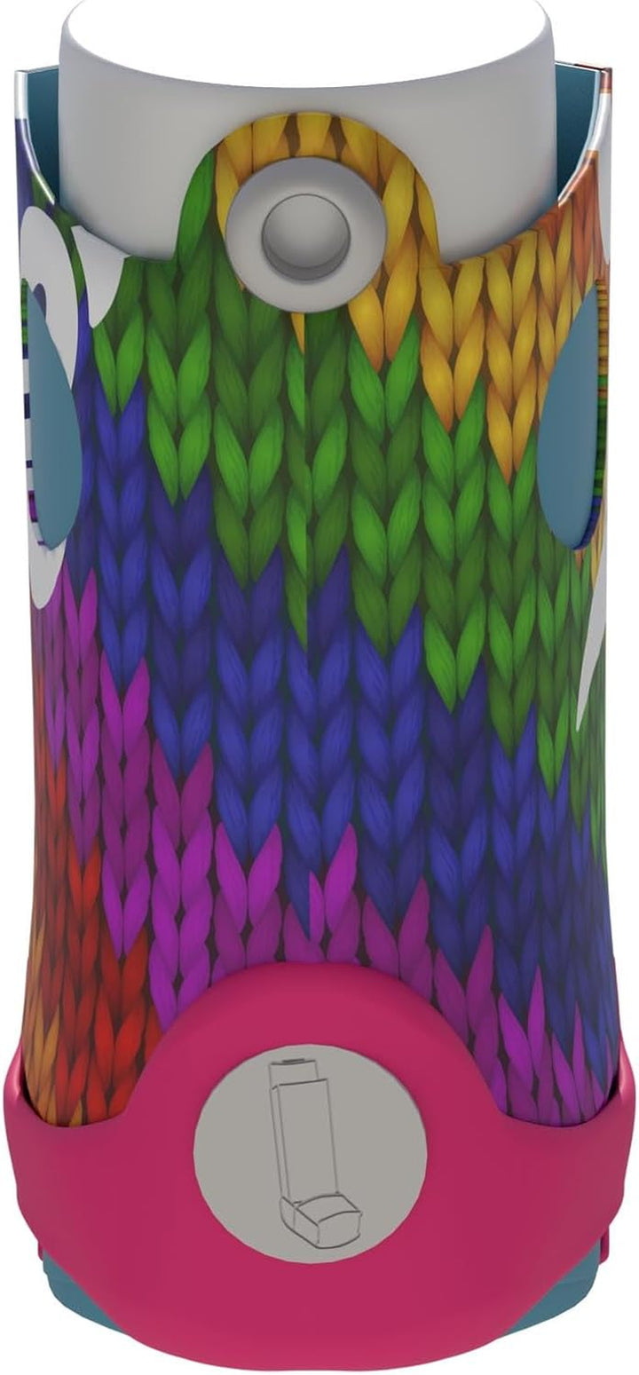 Cover for Ventolin and Shorter Style Inhalers in over 30 Designs – Vegan Leather Case for Kids and Adults - Urban Art Designs (Stitched with Love, Shorter Style)