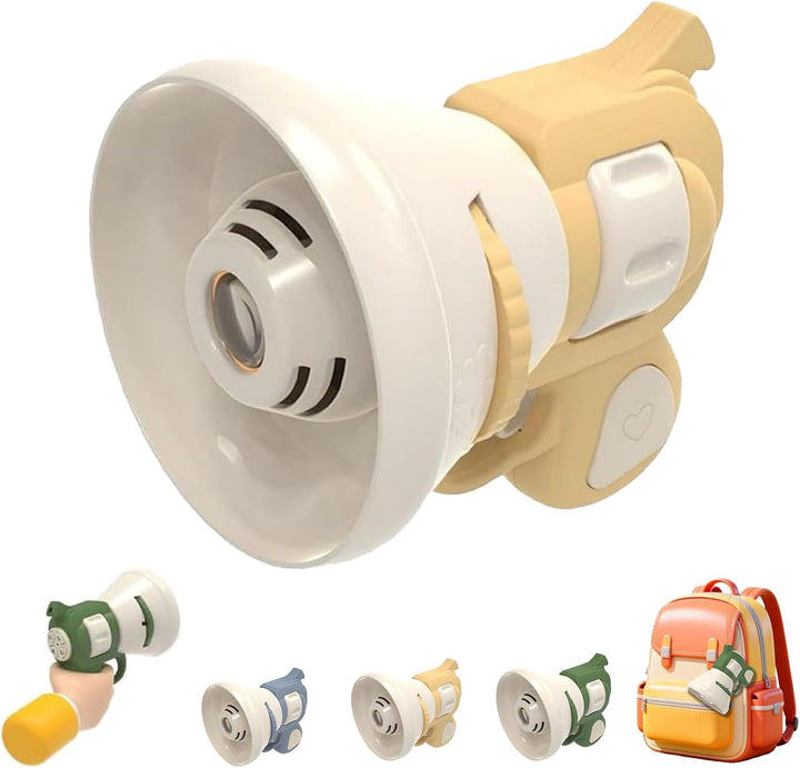 Hilarious Costume Projector & Voice Changer Speaker, Scream Voice Changer, Funny Transformation Projector Speaker, Audio Recording Function, Handheld Projectors Bag Charm (Blue)