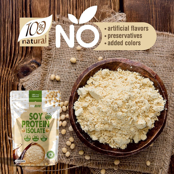 Soy Protein Isolate Powder 1Kg Vegan 100% Plant Protein Gluten-Free, SOYA Protein Powder Shake for Superfood Super Greens Dairy Free Shakes by  (1KG, Unflavoured)