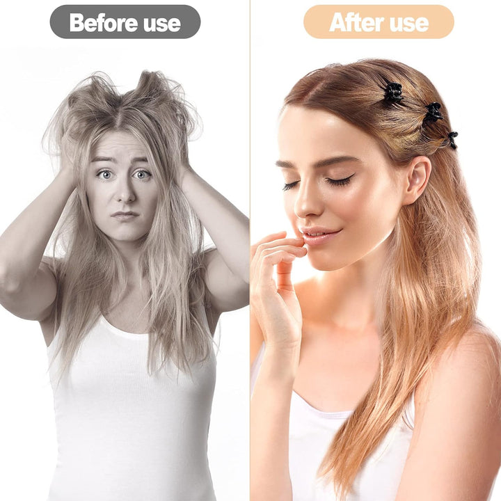 24 Pcs Mini Hair Clips, Claw Clips, Non Slip Plastic Hair Claws, Hair Accessories for Women and Girls (Black)