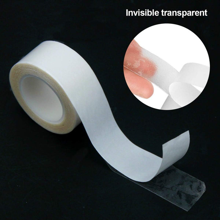 2 Rolls 6 Meters Double Sided Wig Tape, 20Mm Hypoallergenic, Body Adhesive for Hair Extensions, Toupee