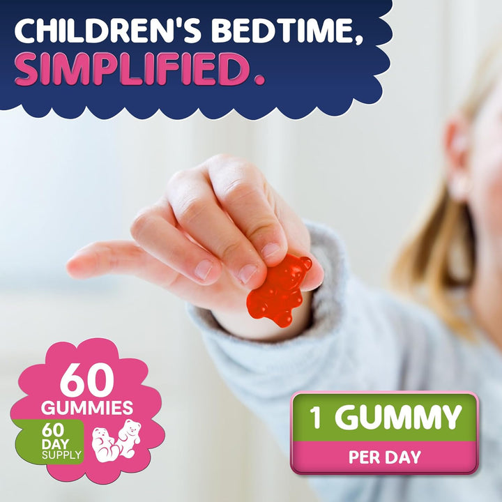 - 60 X Kids Sleep Gummies - Mixed Berry Flavoured Sleep Gummies for Kids