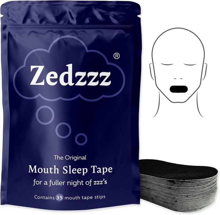 Zedzzz Lavender Scented Mouth Tape for Sleeping (35 Strips) | anti Snoring Aid for Men & Women | 5+ Weeks of Sleep Tape | Sleep Aid | anti Snoring Mouth Tape | Lavender Scented Mouth Tape for Sleeping