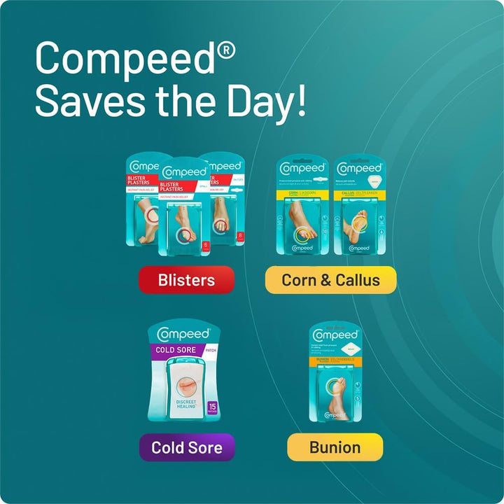 Blister Plasters Medium Size 5 Pack - Hydrocolloid Foot Treatment - Heal Fast