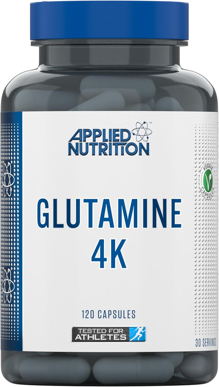Glutamine 4K - L Glutamine 4000 Mg per Serving, Restore Amino Acid Levels (120 Capsules - 30 Servings)