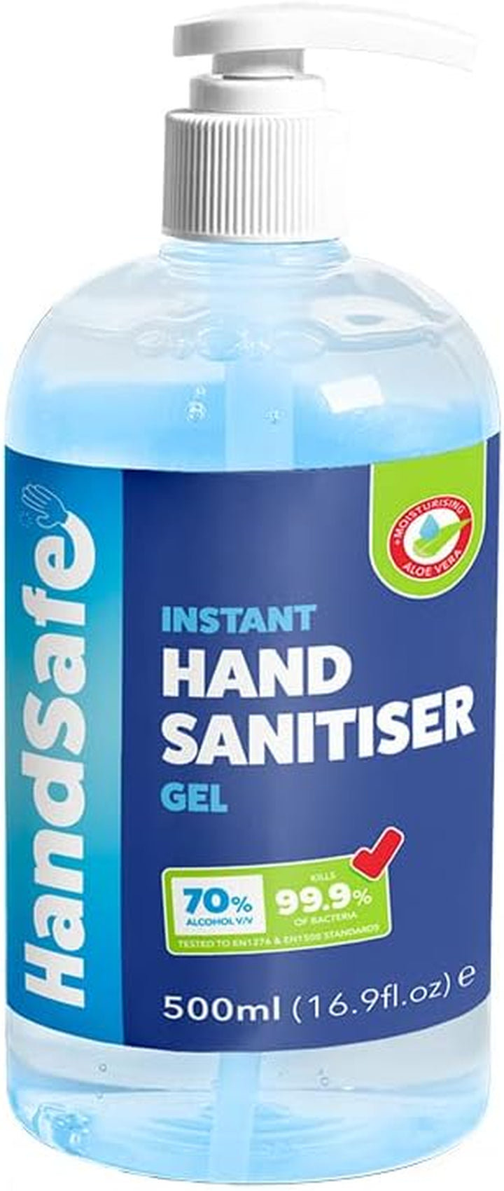 - 500Ml Hand Sanitiser Gel, Kills 99.9%+ of Bacteria & Viruses, 70% Alcohol Based, Medical Grade, anti Bacterial Fast Acting Formula