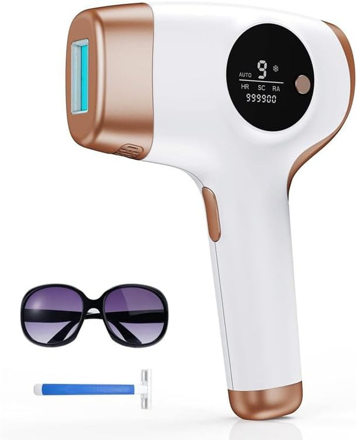 3-In-1 IPL Laser Hair Removal, 9-Level 3-Mode Adjustable Ice-Cold Hair Remover, LCD Touchscreen 999,900 Flashes Hair Removal for Women & Men, Suitable for Body, Face, Bikini Line1