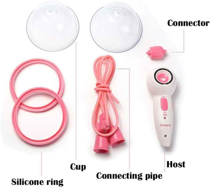 Electric Breast Enhancement Instrument, Chest Massager Female Breast Enlargement Amplifier Prevent Breast Sagging, Promote Breast Enlarger Beauty (S)