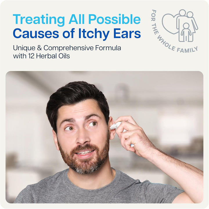 Itchy Ears Remedy: Ear Cleaning and Itch Relief | Treats All Causes of Ear Itchiness | Jet Ear Spray for Eczema Treatment and Clogged Ear Relief | Ear Wax Remover & Ear Wash (15 ML)