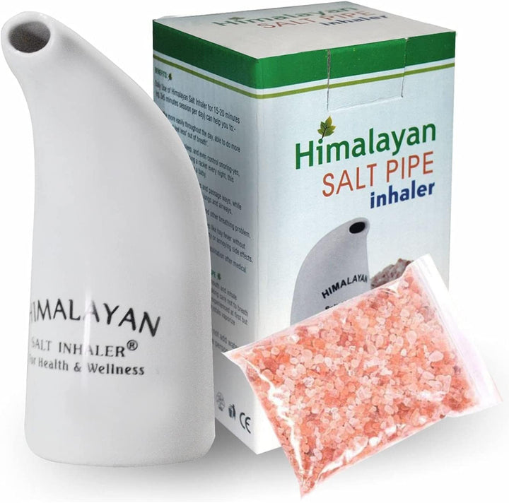100% Organic Natural Ceramic Salt Inhaler Pipe Inhalateur Himalayan Salt 200Grms Salt Free