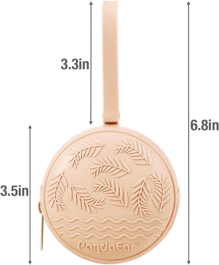 4 Pack Dummy Holder Case| 2 Silicone Pacifier Holder Case & 2 Transparent Dummy Box Cover Snoother Pods| Universal Pacifier Box Accessories Holders for Travel| BPA Free