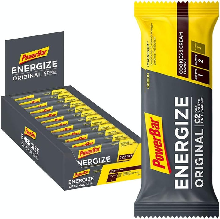 r Energize Original Banana Punch 15X55G - High Carb Energy Bar + C2MAX Magnesium and Sodium